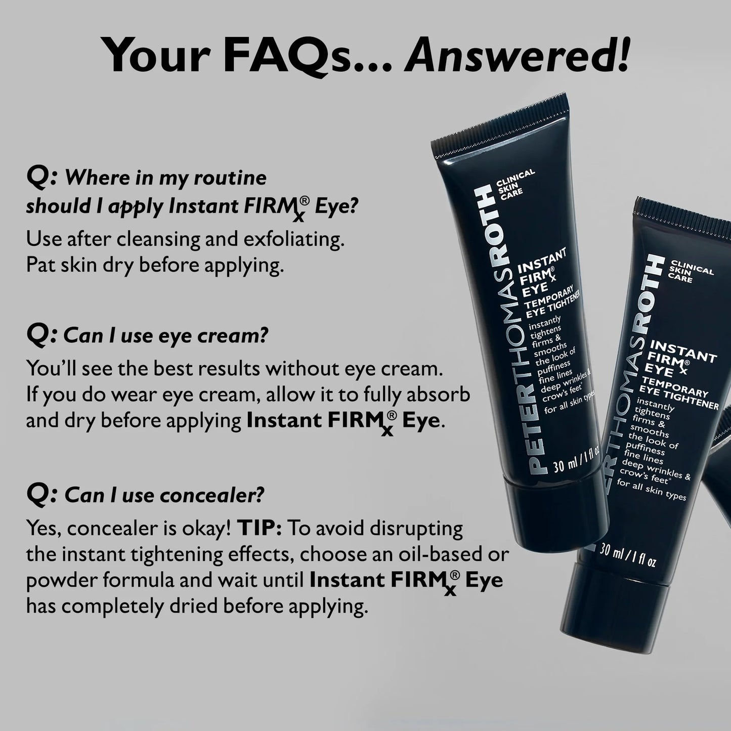 Peter Thomas Roth | Instant FIRMx® Temporary Eye Tightener | Firm and Smooth the Look of Fine Lines
