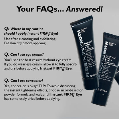 Peter Thomas Roth | Instant FIRMx® Temporary Eye Tightener | Firm and Smooth the Look of Fine Lines